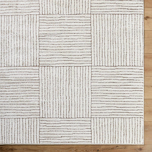 Architect Modern Ivory/Dark Brown Area Rug - Galey Alix Livabliss