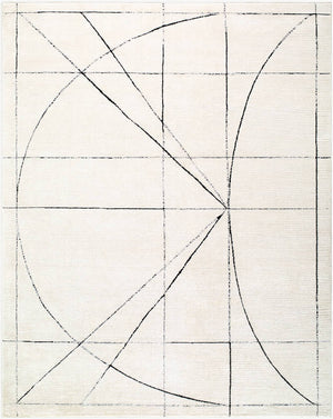 Architect Modern Black/Ivory Area Rug - Galey Alix Livabliss