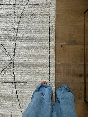 Architect Modern Black/Ivory Area Rug - Galey Alix Livabliss