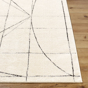Architect Modern Black/Ivory Area Rug - Galey Alix Livabliss