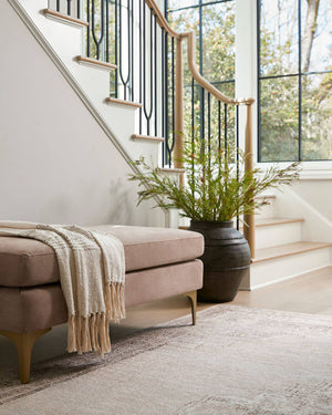 Benjamin Light Brown Bench - Galey Alix x Livabliss