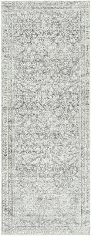 Collins Avenue Traditional Gray/Cream Area Rug - Galey Alix Livabliss