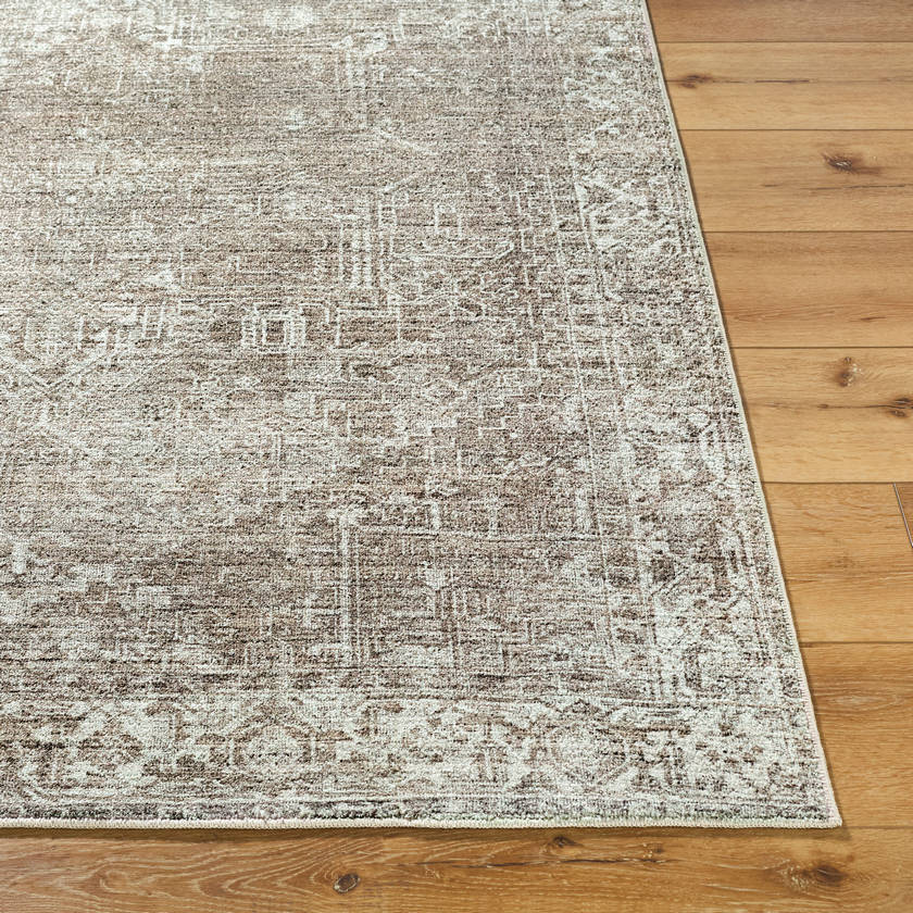 Collins Avenue Traditional Dark Brown Area Rug - Galey Alix Livabliss
