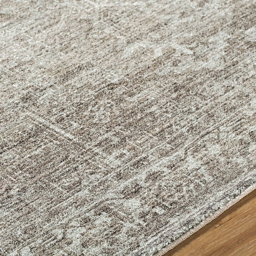 Collins Avenue Traditional Dark Brown Area Rug - Galey Alix Livabliss