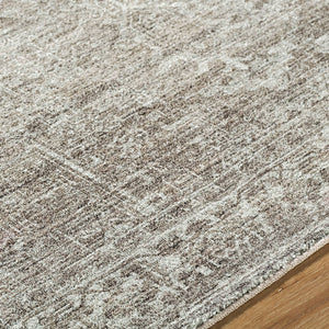 Collins Avenue Traditional Dark Brown Area Rug - Galey Alix Livabliss