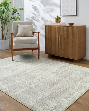 Collins Avenue Traditional Ivory/Slate Area Rug - Galey Alix Livabliss