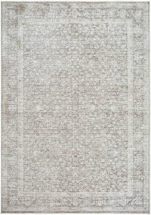 Maria Elena Traditional Ivory/Medium Brown Area Rug - Galey Alix Livabliss