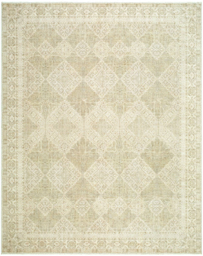 Fetscher Traditional Olive/Light Beige Area Rug - Galey Alix Livabliss