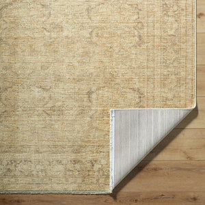 Fetscher Traditional Tan Area Rug - Galey Alix Livabliss