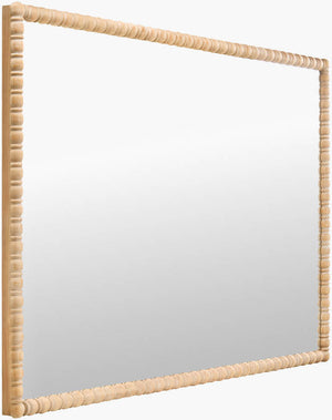 Karling Blair Traditional Brown Wall Mirror - Galey Alix x Livabliss