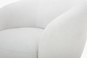 Finlayson Ivory/Brown Accent Chair - Galey Alix x Livabliss