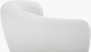 Finlayson Ivory/Brown Accent Chair - Galey Alix x Livabliss