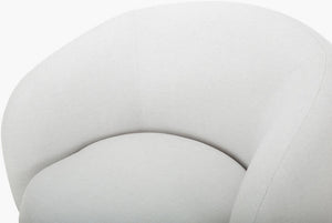 Finlayson Ivory/Brown Accent Chair - Galey Alix x Livabliss
