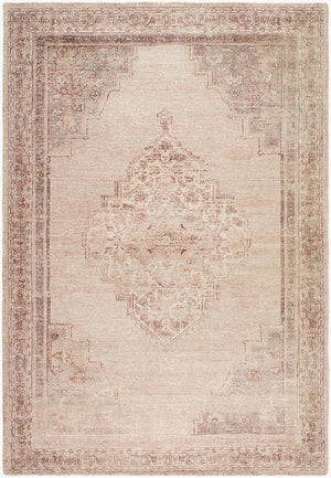 Luciana Traditional Dusty Rose Area Rug - Galey Alix Livabliss