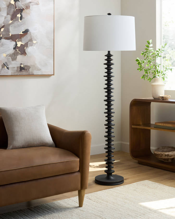 Merrill Traditional White/Black Table Lamp - Galey Alix x Livabliss