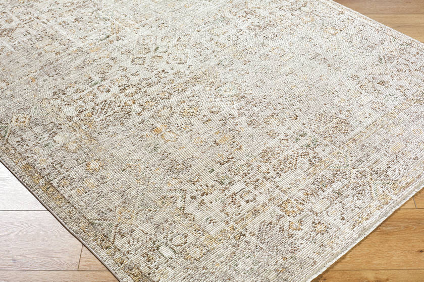 Myrtle Avenue Traditional Taupe/Cream Area Rug - Galey Alix Livabliss