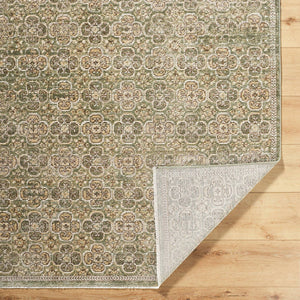 Myrtle Avenue Traditional Olive Area Rug - Galey Alix Livabliss