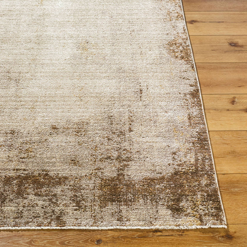 Myrtle Avenue Modern Cream/Dark Brown Area Rug - Galey Alix Livabliss