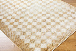 Myrtle Avenue Traditional Taupe/Mustard Area Rug - Galey Alix Livabliss