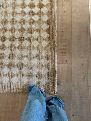Myrtle Avenue Traditional Taupe/Mustard Area Rug - Galey Alix Livabliss