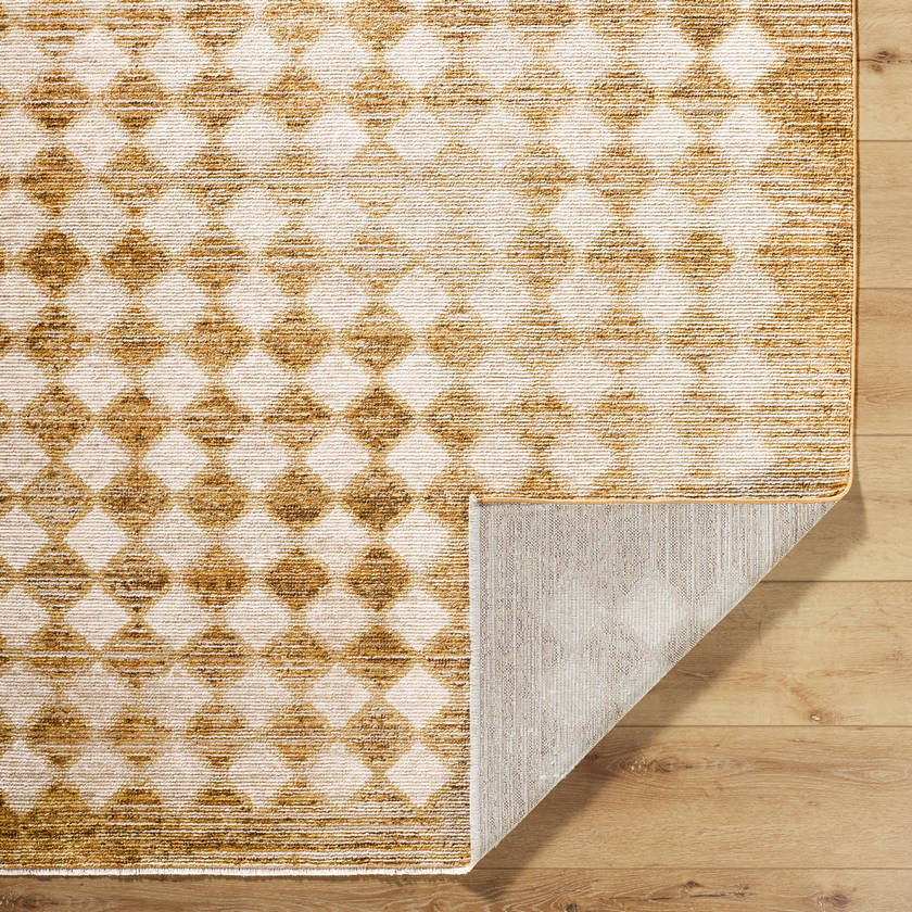 Myrtle Avenue Traditional Taupe/Mustard Area Rug - Galey Alix Livabliss