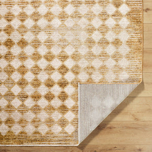 Myrtle Avenue Traditional Taupe/Mustard Area Rug - Galey Alix Livabliss