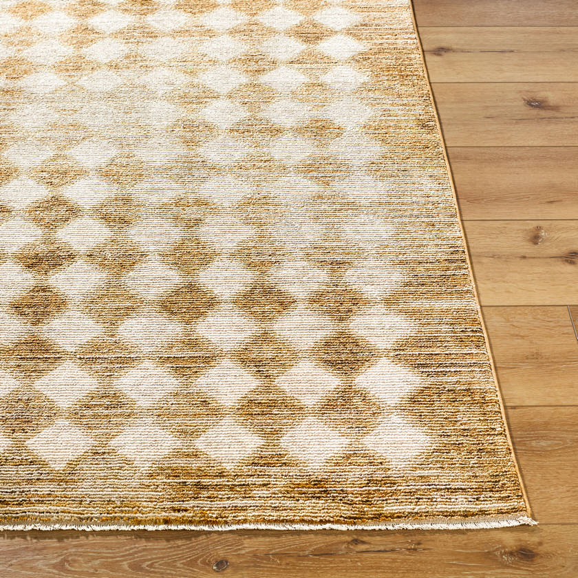 Myrtle Avenue Traditional Taupe/Mustard Area Rug - Galey Alix Livabliss