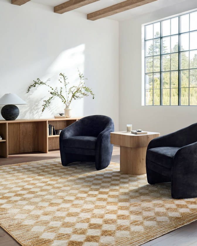 Myrtle Avenue Traditional Taupe/Mustard Area Rug - Galey Alix Livabliss