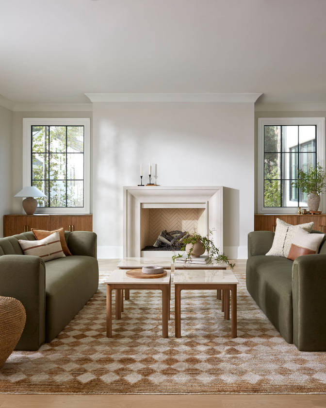 Myrtle Avenue Traditional Taupe/Mustard Area Rug - Galey Alix Livabliss