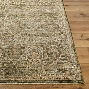 Myrtle Avenue Traditional Olive/Medium Brown Area Rug - Galey Alix Livabliss