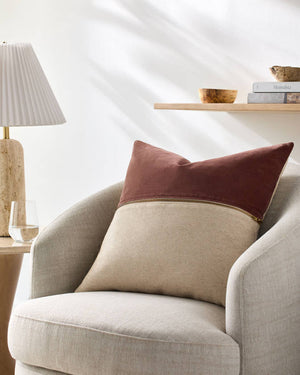 San Marco Chestnut/Cream Pillow Cover - Galey Alix x Livabliss