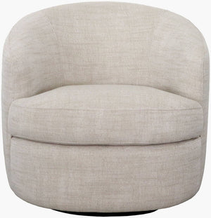 Sweeting Ivory Swivel Chair - Galey Alix x Livabliss