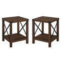 Metal X Side Tables, Set of 2