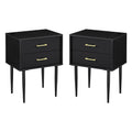 Olivia Two-Drawer Nightstand / Side Table, Set of 2