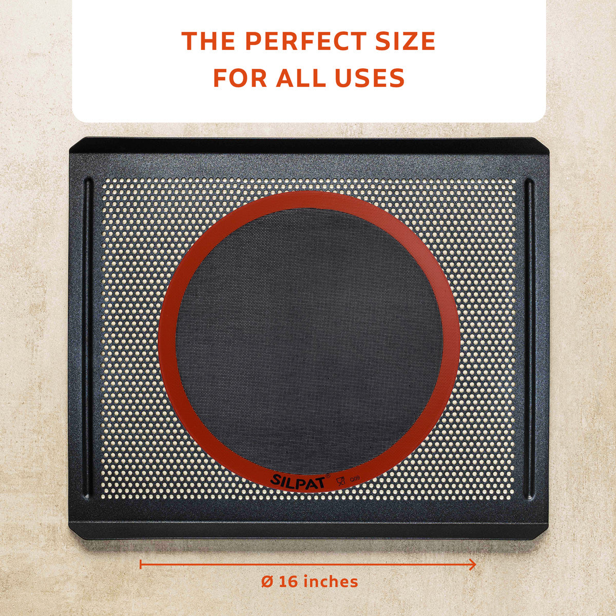 Silpat 16" Round Perfect Pizza Mat