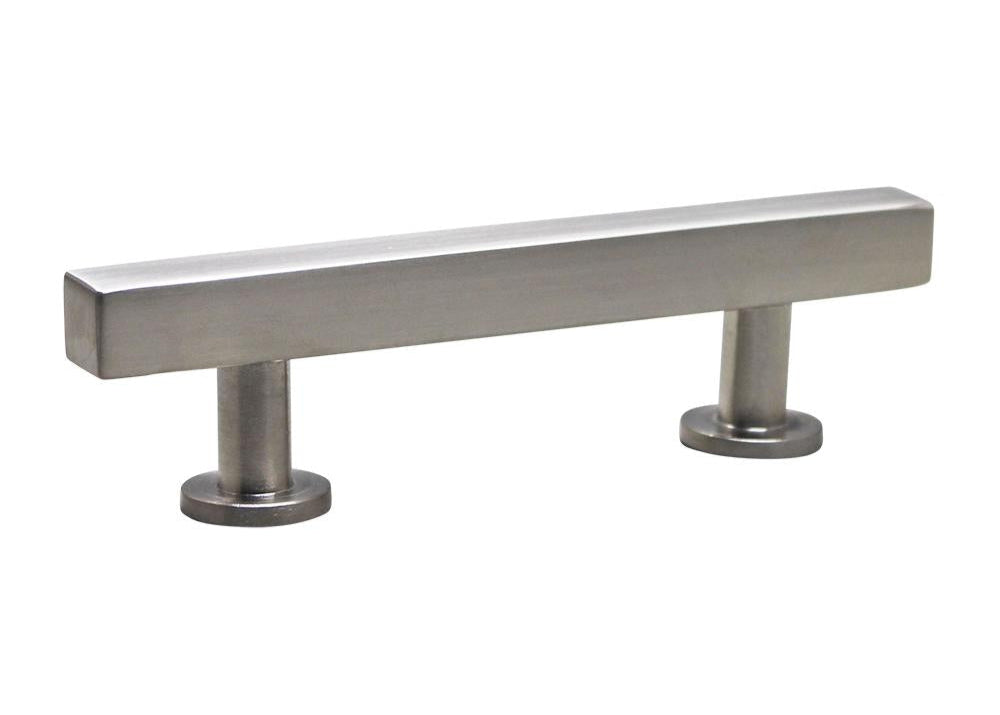 Modern Square Bar Pull, Nickel