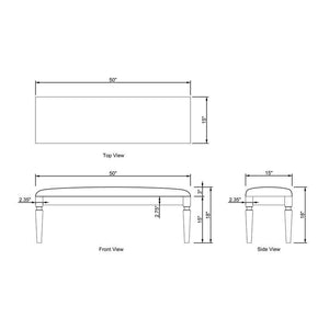 Vasili Beige Bench