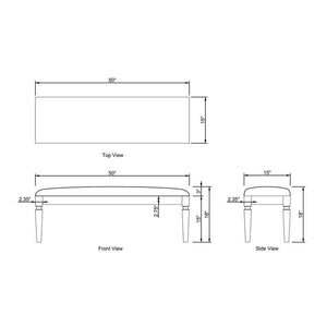 Vasili Khaki Bench