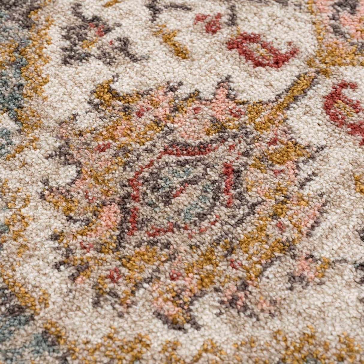 Peeta Brown Medallion Area Rug