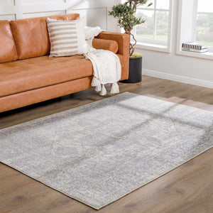 Peeta Gray Medallion Area Rug