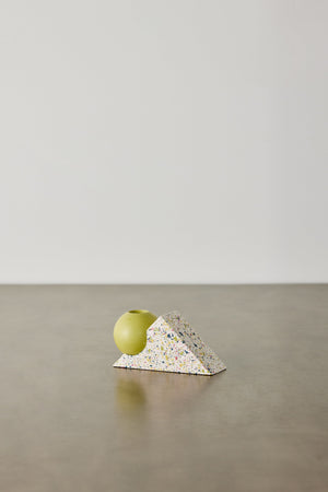 Equilibrium Bright Green & Pink Terrazzo Taper Candle Holder