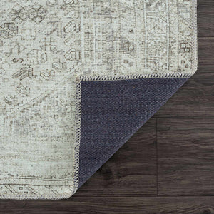 Barny Sage Flat Pile Washable Rug