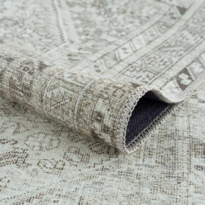 Barny Sage Flat Pile Washable Rug