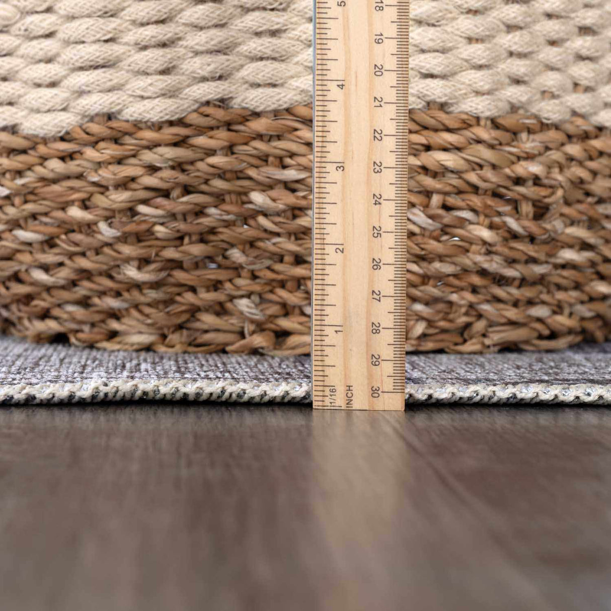 Barny Gray Denim Washable Rug
