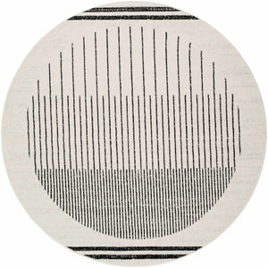 Angus Black&White Geometric Area Rug