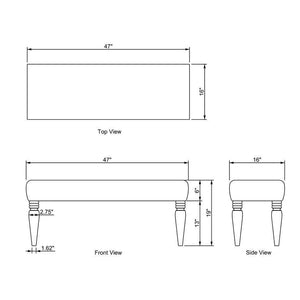 Angolemi Brown Bench