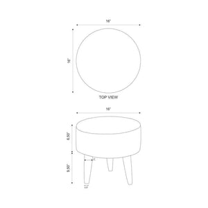 Hyvinkaa Cream Ottoman