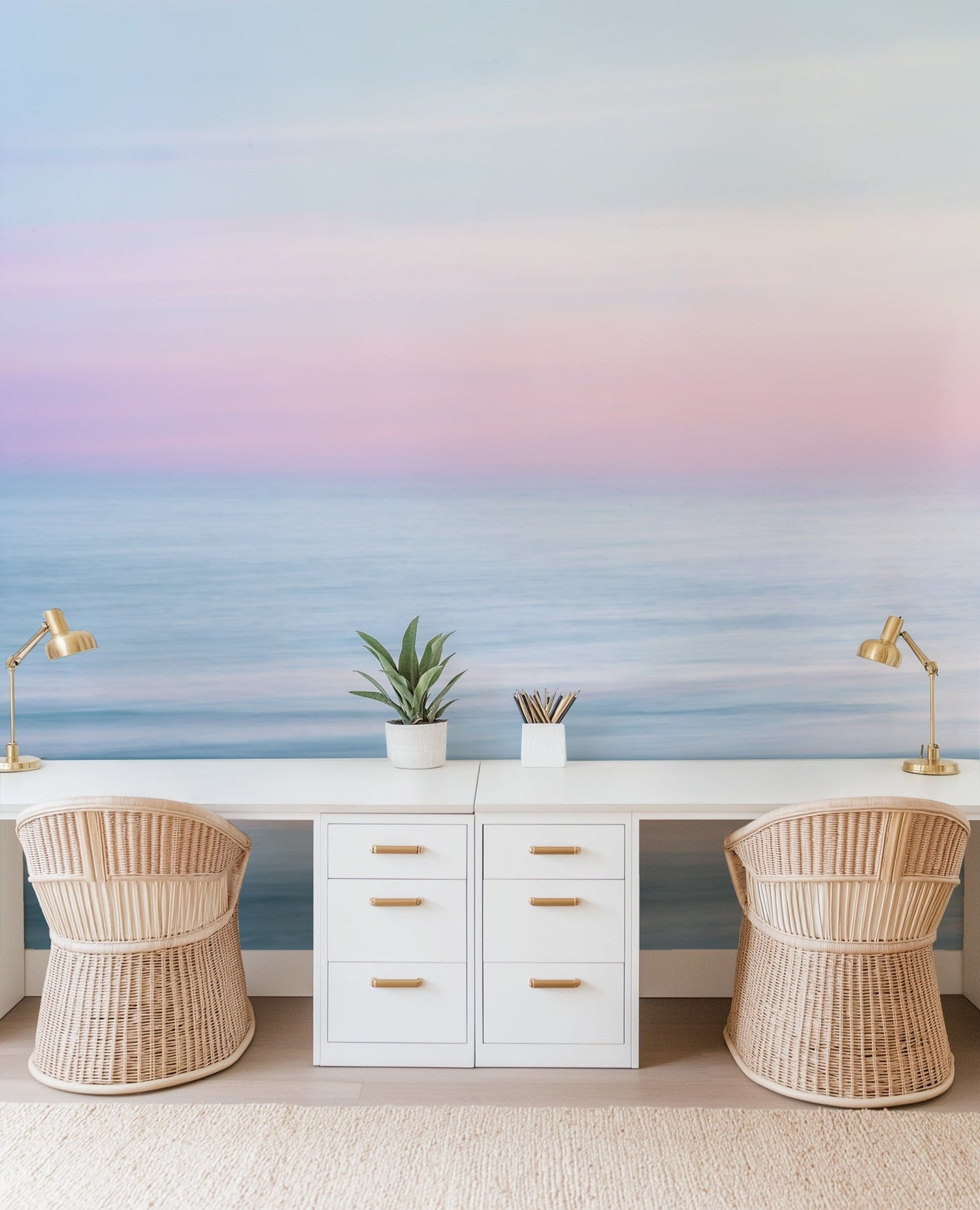 Serene Sunrise Ocean Wallpaper Mural