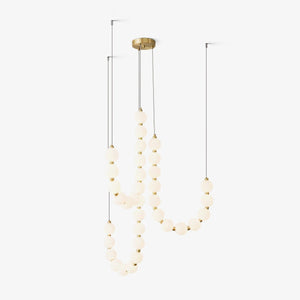 Acrylic Pearl Necklace Chandelier