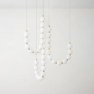 Acrylic Pearl Necklace Chandelier